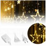 Led Solution LED-es fényfüggöny csillagok ablakra ablak lámpa meleg fehér karácsony (GIRLANDA DEKORACYJNA DO POKOJU)