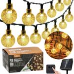 GardenLine Napelemes kerti fényfüzér 50 Led, fénylánc 9, 35m (SOL3767)
