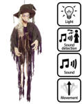  Függő Halloween dekoráció nevető boszorkány (170 cm) (73016)