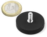 Magnetrend Magnet neodim oala cauciucat negru D31mm cu filet exterior M5 (11002007)