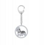 Mejk Jewellery Kulcstartó Ezüst 925 kutya Dandie Dinmont terrier Ajándék Gravírozás Ingyenes (breloczek z Dandie Dinmont Terrier)