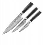 Samura 3 db-os késkészlet Samura Damascus SD-0220 VG-10 67 rétegű 61 Hrc ajándék (SD-0220)