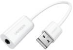 UGREEN Adaptor Audio UGREEN US206, USB-A - 3.5mm, Alb - gsmboutique