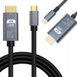 Verk Group Usb-c Hdmi Kábel Adapter Hub Adapter Usb Type-c Hdmi 4K 180cm (06371)