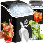 RETOO Jégkockakészítő 1, 5L Kockagép 120W 12kg/24h Expressz Jég Csendes (OR1317)