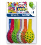 Luna Színes dinoszauruszos parti lufi szett 8db-os