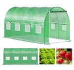 Bauerkraft Kerti alagút fólia üvegház fólia 6x3x2m 18m2 zöld 2 Csomag (G-398 (25kg 125x40x25 + 20kg 160x21x17))