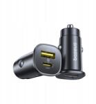 Baseus GoTrip Baseus autós töltő 30W Usb-c/usb-a fekete (C00072300123-00)