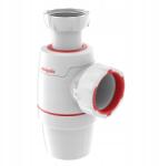 WIRQUIN 30722140 mosogató szifon, 40 mm, légmentesen záródó, fehér (3375537220632)
