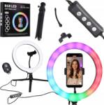  Gyűrűs lámpa Rgb Led szelfikhez állványon (KX2769)