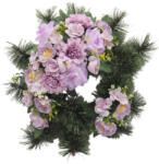  Selyemkoszorú (50cm) - Rózsa-dália - Lila #B1