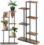 SPRINGOS Virágágyás Fém Loft Növénytartó Állvány Virágok 6 Szint Álló Könyvespolc (GA0211)