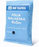 BB Tapes 0, 25kg Festőfólia fekete 4x5m Vastag Ablakfesték 4/5M Olcsó (0,25kg Folia malarska czarna 4x5m GRUBA)