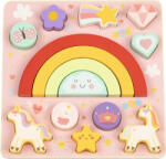 Hi Pando Дървен пъзел и игра за баланс 2 в 1 Hi Pando - Unicorn (112525)