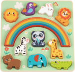 Hi Pando Дървен пъзел и игра за баланс Hi Pando - Animals (112526)