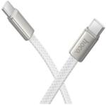 hoco. Cablu Incarcare Si Transfer Date Hoco X125 USB-C, PD 60W, 3A, Fast Charge, Brodat, 1.2m, Alb (Vtk-Acc-11270)