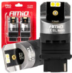 AMiO Becuri LED CANBUS seria PRO P27W 4x3030 SMD Alb 12V 24V AMIO-03587 (AX_03587)