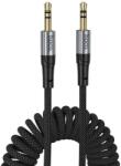 hoco. Cablu Audio AUX Hi-Fi Hoco UPA33, Jack 3.5mm, Brodat, Spiralat, 1.5m, Negru (Vtk-Acc-11266)
