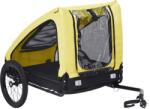 vidaXL Remorcă de bicicletă pentru animale de companie, galben & negru (92596)