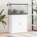 vidaXL Suport pentru acvariu, alb, 81x36x73 cm, lemn prelucrat (833599)