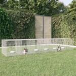 vidaXL Cușcă pentru iepuri, 6 panouri, 327x79x54 cm, fier galvanizat (171572)