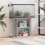 vidaXL Suport pentru acvariu, gri, Sonoma, 80x35x60 cm, lemn stratificat (833581)