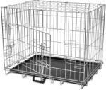 vidaXL Cușcă pentru câini pliabilă, metal, L (170217)