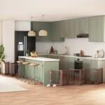 vidaXL Poartă câini pliabilă cu ușă 12 panouri maro 600 cm, lemn plop (3155548)