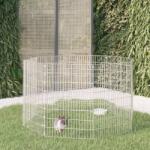 vidaXL Adăpost pentru animale cu 8 panouri, 54x80 cm, fier galvanizat (171578)