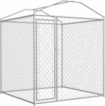 vidaXL Padoc de exterior cu prelată pentru câini, 193x193x225 cm (145026)