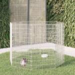 vidaXL Țarc pentru animale crescute în libertate, cu 8 panouri, 54x100 cm, fier galvanizat (171582)