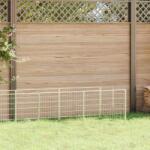 vidaXL Padoc pentru câini, argintiu, 4 m2, oțel - kidspaws - 634,03 RON
