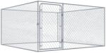 vidaXL Padoc pentru câini de exterior, 2 x 2 x 1 m, oțel galvanizat (170819)