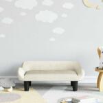 vida XL Canapea pentru copii, crem, 70x40x24 cm, catifea