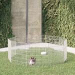 vidaXL Adăpost pentru animale cu 10 panouri, 54x60 cm, fier galvanizat (171575)