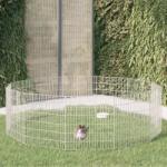vidaXL Adăpost pentru animale cu 12 panouri, 54x60 cm, fier galvanizat (171576)