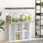vidaXL Suport pentru acvariu, alb, 100x40x60 cm, lemn prelucrat (833583)