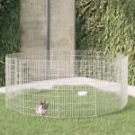 vidaXL Adăpost pentru animale cu 12 panouri, 54x80 cm, fier galvanizat (171580)