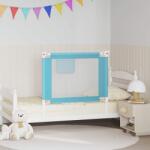vidaXL Balustradă de protecție pat copii, albastru, 90x25 cm, textil