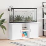 vida XL Suport pentru acvariu, alb, 121x41x58 cm, lemn prelucrat
