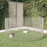 vidaXL Țarc pentru animale crescute în libertate, 12 panouri, 54x100 cm, fier galvanizat