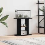 vidaXL Suport pentru acvariu, stejar negru, 60x30x60 cm, lemn stratificat (862148)