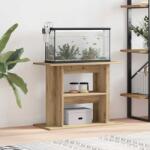 vidaXL Suport pentru acvariu, stejar artizanal, 80x35x60 cm, lemn stratificat (857273)