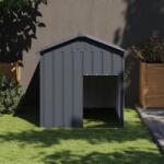 vidaXL Cușcă câine cu acoperiș antracit 117x153x123 cm oțel galvanizat (172348)