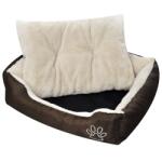 vidaXL Pat pentru câini călduros cu pernă căptușită, L (170205) - kidspaws