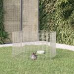 vidaXL Adăpost pentru animale cu 6 panouri, 54x60 cm, fier galvanizat (171573)