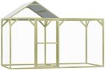 vida XL Coteț pentru păsări, 3 x 1, 5 x 2 m, lemn de pin tratat