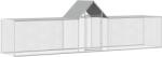 vida XL Coteț pentru păsări, 5 x 1 x 1, 5 m, oțel galvanizat - kidspaws - 1 051,48 RON