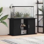 vidaXL Suport pentru acvariu, stejar negru, 101x41x58 cm, lemn stratificat (862153)