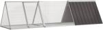 vida XL Cușcă pentru iepuri, antracit, 302, 5x80, 5x71 cm, oțel galvanizat